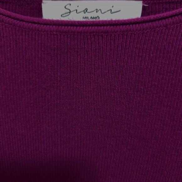 1194 Sioni Milano Embellished Balloon Sleeves Pullover Sweater Sz.M - Picture 3 of 3